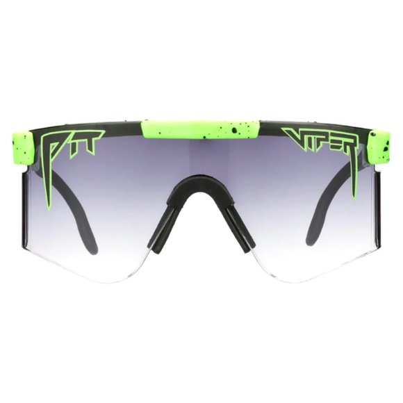 Pit Viper Sunglasses Neon Green Blocks 100% UVA & UVB Tinted Lenses Beach Miami - Picture 2 of 14